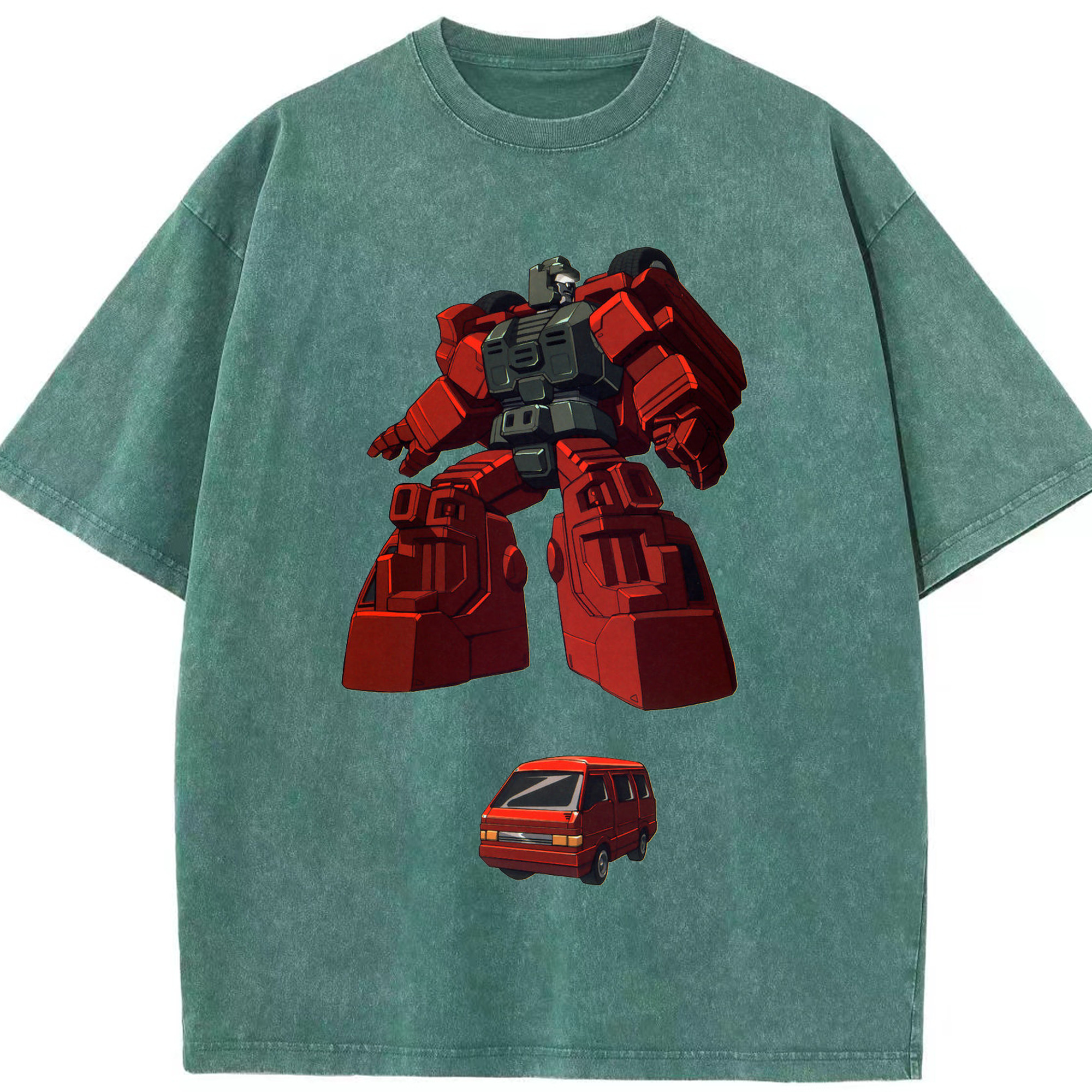 （画像用）  綿100% ヴィンテージ風 半袖Tシャツ（フロントプリント）